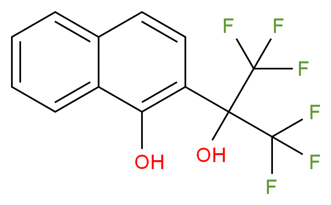 2-(2-Hydroxy-1,1,1,3,3,3-hexafluoropropyl)-1-naphthol_分子结构_CAS_2092-87-7)