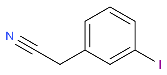 3-Iodobenzyl cyanide_分子结构_CAS_130723-54-5)