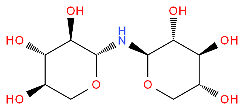 Di(β-D-xylopyranosyl)amine_分子结构_CAS_62983-70-4)