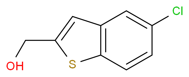 (5-chloro-1-benzothiophen-2-yl)methanol_分子结构_CAS_13771-71-6