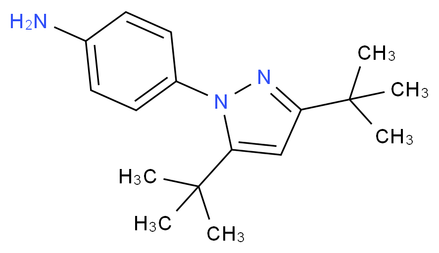 4-[3,5-di(tert-butyl)-1H-pyrazol-1-yl]aniline_分子结构_CAS_52708-33-5)
