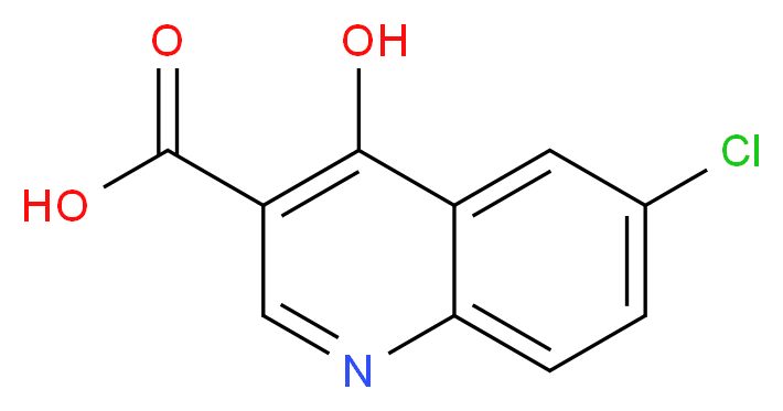 6-chloro-4-hydroxyquinoline-3-carboxylic acid_分子结构_CAS_)