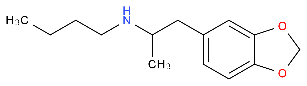 [1-(2H-1,3-benzodioxol-5-yl)propan-2-yl](butyl)amine_分子结构_CAS_74698-38-7