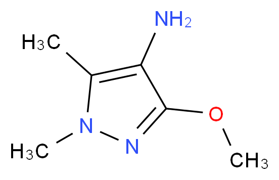 3-methoxy-1,5-dimethyl-1H-pyrazol-4-amine_分子结构_CAS_1211264-90-2)