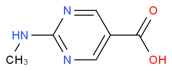 2-Methylamino-pyrimidine-5-carboxylic acid_分子结构_CAS_5388-21-6)