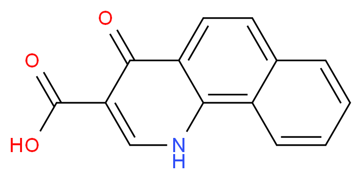 4-oxo-1H,4H-benzo[h]quinoline-3-carboxylic acid_分子结构_CAS_51726-83-1