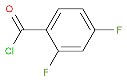 2,4-difluorobenzoyl chloride_分子结构_CAS_72482-64-5