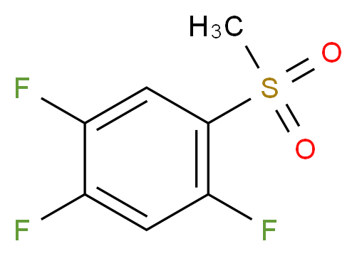 1,2,4-trifluoro-5-methanesulfonylbenzene_分子结构_CAS_845616-49-1