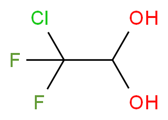2-Chloro-2,2-difluoroethane-1,1-diol 95%_分子结构_CAS_63034-47-9)