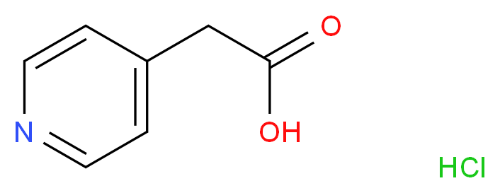 4-吡啶乙酸 盐酸盐_分子结构_CAS_6622-91-9)