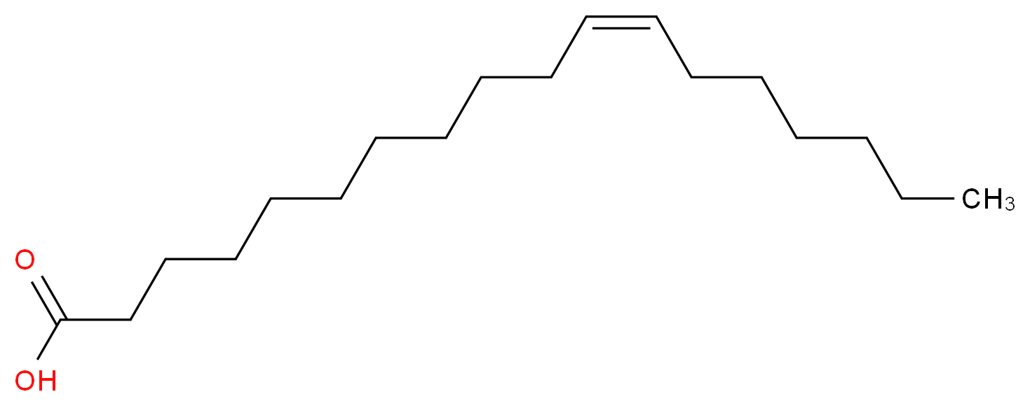 (11Z)-octadec-11-enoic acid_分子结构_CAS_506-17-2