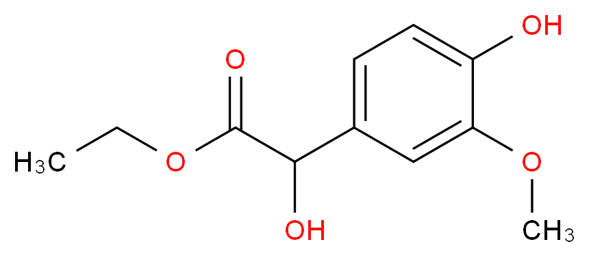 Vanillylmandelic Acid Ethyl Ester_分子结构_CAS_52058-11-4)