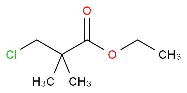 3-Chloro-2,2-dimethyl-propionic acid ethyl ester_分子结构_CAS_106315-37-1)