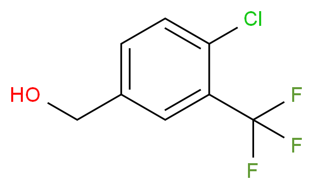[4-chloro-3-(trifluoromethyl)phenyl]methanol_分子结构_CAS_65735-71-9