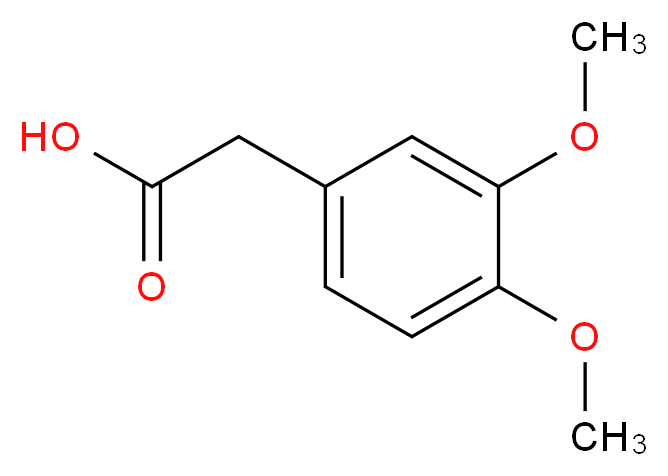 (3,4-Dimethoxyphenyl)acetic acid_分子结构_CAS_93-40-3)