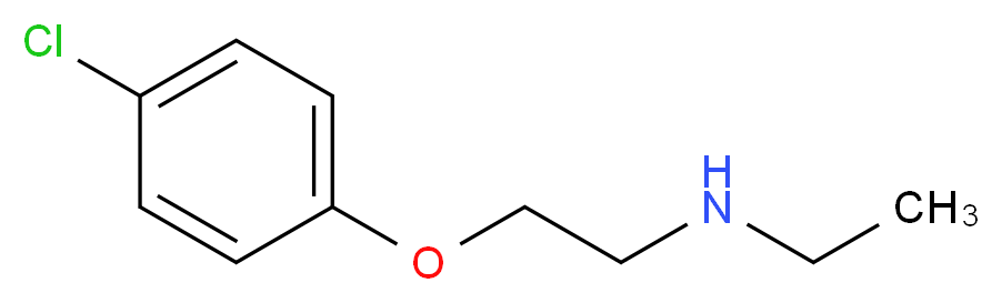 [2-(4-chlorophenoxy)ethyl](ethyl)amine_分子结构_CAS_58506-57-3