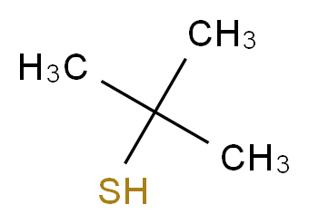 2-methylpropane-2-thiol_分子结构_CAS_75-66-1
