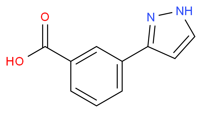 3-(1H-Pyrazol-5-yl)benzoic acid_分子结构_CAS_850375-11-0)