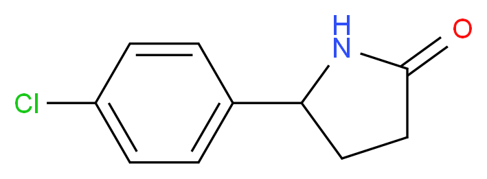 5-(4-Chlorophenyl)pyrrolidin-2-one_分子结构_CAS_279687-54-6)