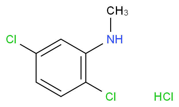 2,5-dichloro-N-methylaniline hydrochloride_分子结构_CAS_1193389-58-0