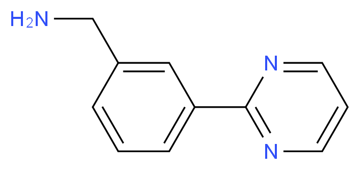 [3-(pyrimidin-2-yl)phenyl]methanamine_分子结构_CAS_910036-92-9