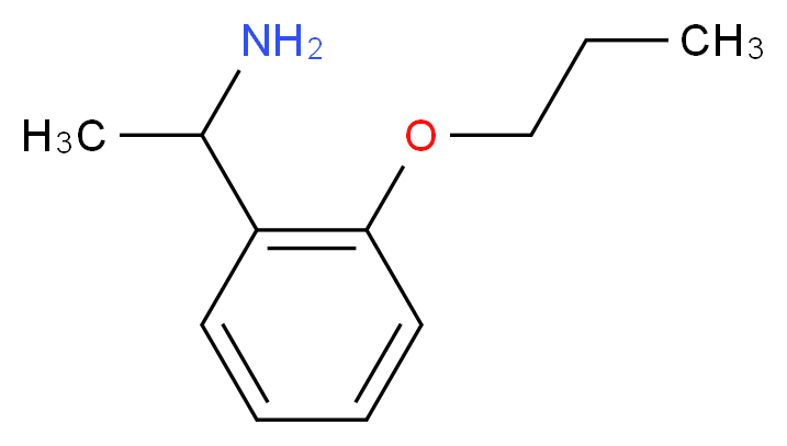 1-(2-propoxyphenyl)ethanamine_分子结构_CAS_953904-81-9)