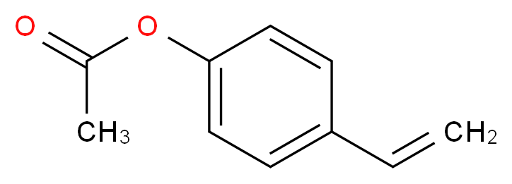 4-ethenylphenyl acetate_分子结构_CAS_2628-16-2