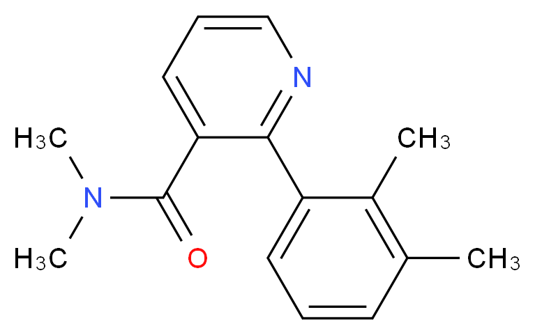 2-(2,3-dimethylphenyl)-N,N-dimethylnicotinamide_分子结构_CAS_)