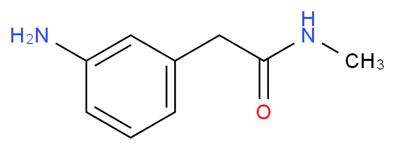 2-(3-aminophenyl)-N-methylacetamide_分子结构_CAS_58730-35-1