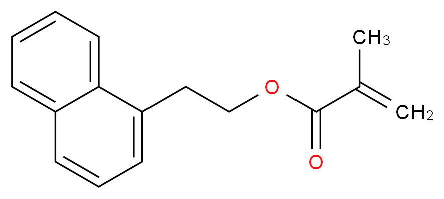 (1-Naphthyl)ethyl Methacrylate_分子结构_CAS_72642-30-9)