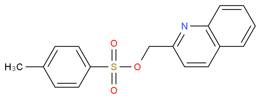 quinolin-2-ylmethyl 4-methylbenzene-1-sulfonate_分子结构_CAS_19820-77-0