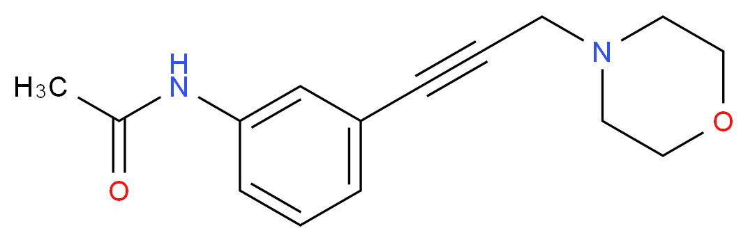 N-[3-(3-Morpholino-1-propynyl)phenyl]acetamide_分子结构_CAS_)