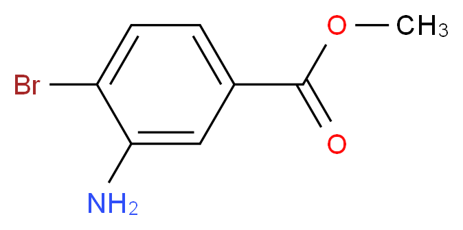 methyl 3-amino-4-bromobenzoate_分子结构_CAS_46064-79-3