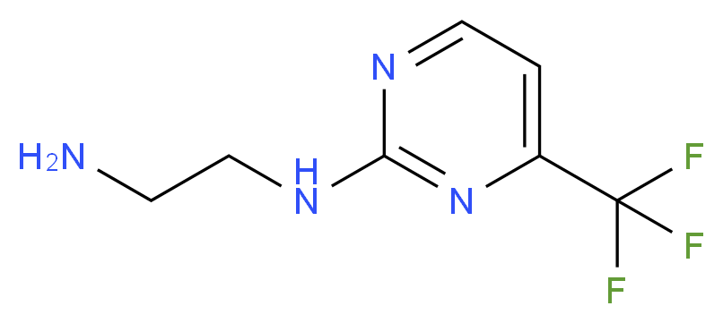 N-[4-(Trifluoromethyl)pyrimidin-2-yl]ethylenediamine_分子结构_CAS_)