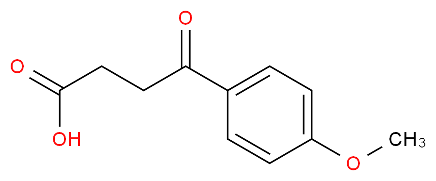 3-(4-甲氧基苯甲酰)丙酸_分子结构_CAS_3153-44-4)