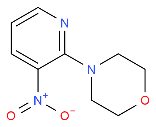 4-(3-Nitro-2-pyridinyl)morpholine_分子结构_CAS_24255-27-4)