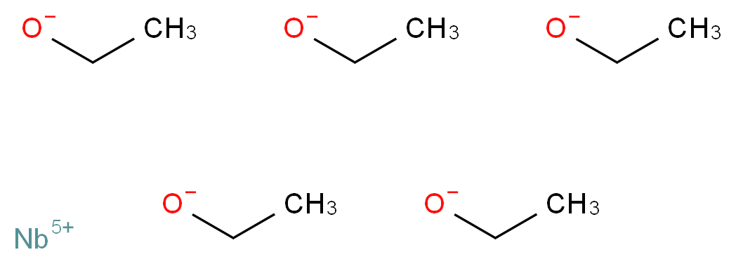 COLUMBIUM PENTA ETHOXIDE_分子结构_CAS_3236-82-6)