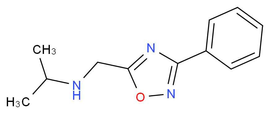 N-[(3-phenyl-1,2,4-oxadiazol-5-yl)methyl]-2-propanamine_分子结构_CAS_91643-11-7)