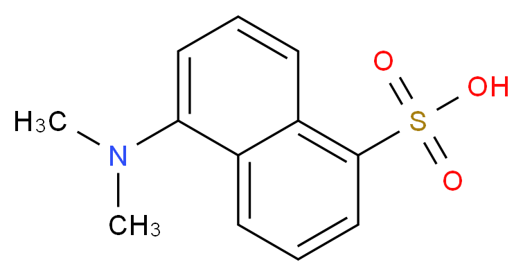 5-(dimethylamino)-1-Naphthalenesulfonic acid_分子结构_CAS_4272-77-9)