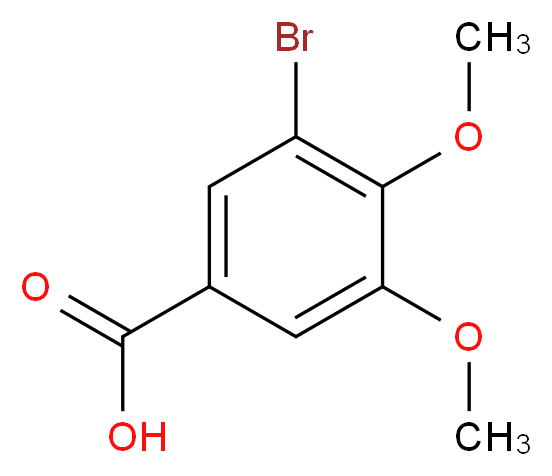 3-Bromo-4,5-dimethoxybenzoic acid_分子结构_CAS_)