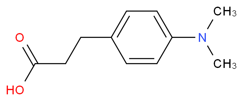 3-[4-(dimethylamino)phenyl]propanoic acid_分子结构_CAS_73718-09-9