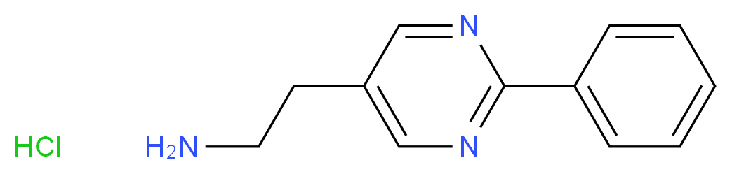 2-(2-phenylpyrimidin-5-yl)ethan-1-amine hydrochloride_分子结构_CAS_1196151-26-4