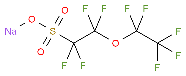 sodium 1,1,2,2-tetrafluoro-2-(pentafluoroethoxy)ethane-1-sulfonate_分子结构_CAS_113507-87-2