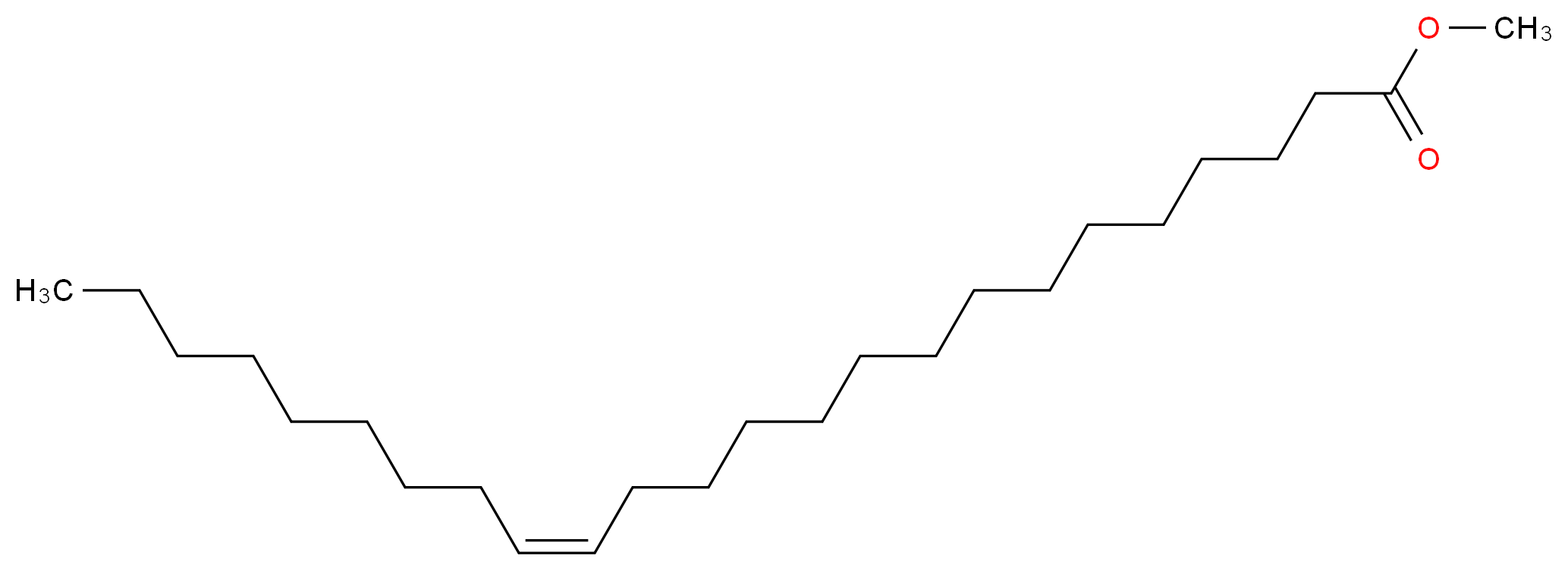 methyl (15Z)-tetracos-15-enoate_分子结构_CAS_2733-88-2