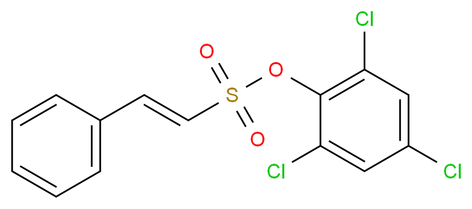 2,4,6-Trichlorophenyl 2-phenyl-1-ethylenesulfonate_分子结构_CAS_)