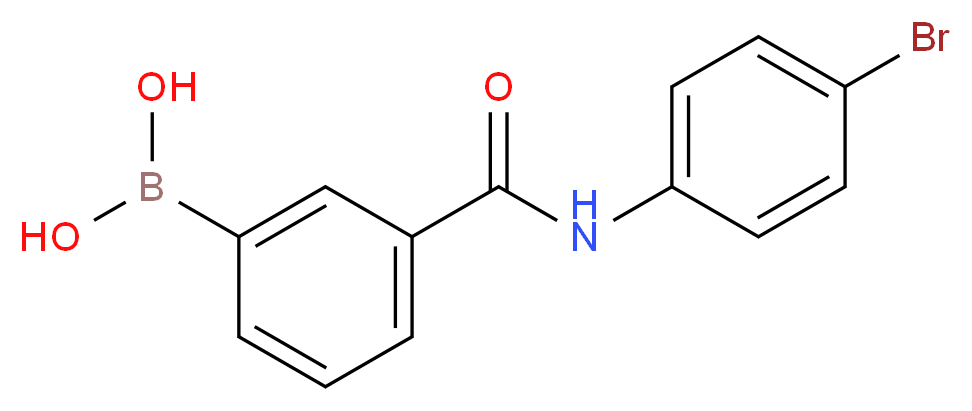 3-[(4-Bromophenyl)carbamoyl]benzeneboronic acid 95%_分子结构_CAS_874288-28-5)