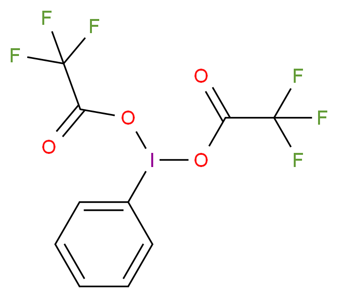 [双(三氟乙酰氧基)碘]苯_分子结构_CAS_2712-78-9)