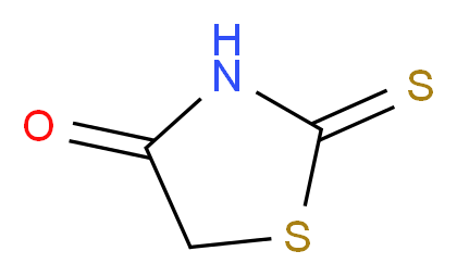 4-Oxo-1,3-thiazolidine-2-thione_分子结构_CAS_141-84-4)