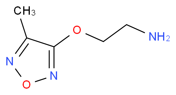 3-(2-aminoethoxy)-4-methyl-1,2,5-oxadiazole_分子结构_CAS_915924-59-3