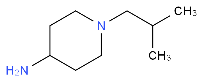1-(2-methylpropyl)piperidin-4-amine_分子结构_CAS_42450-36-2